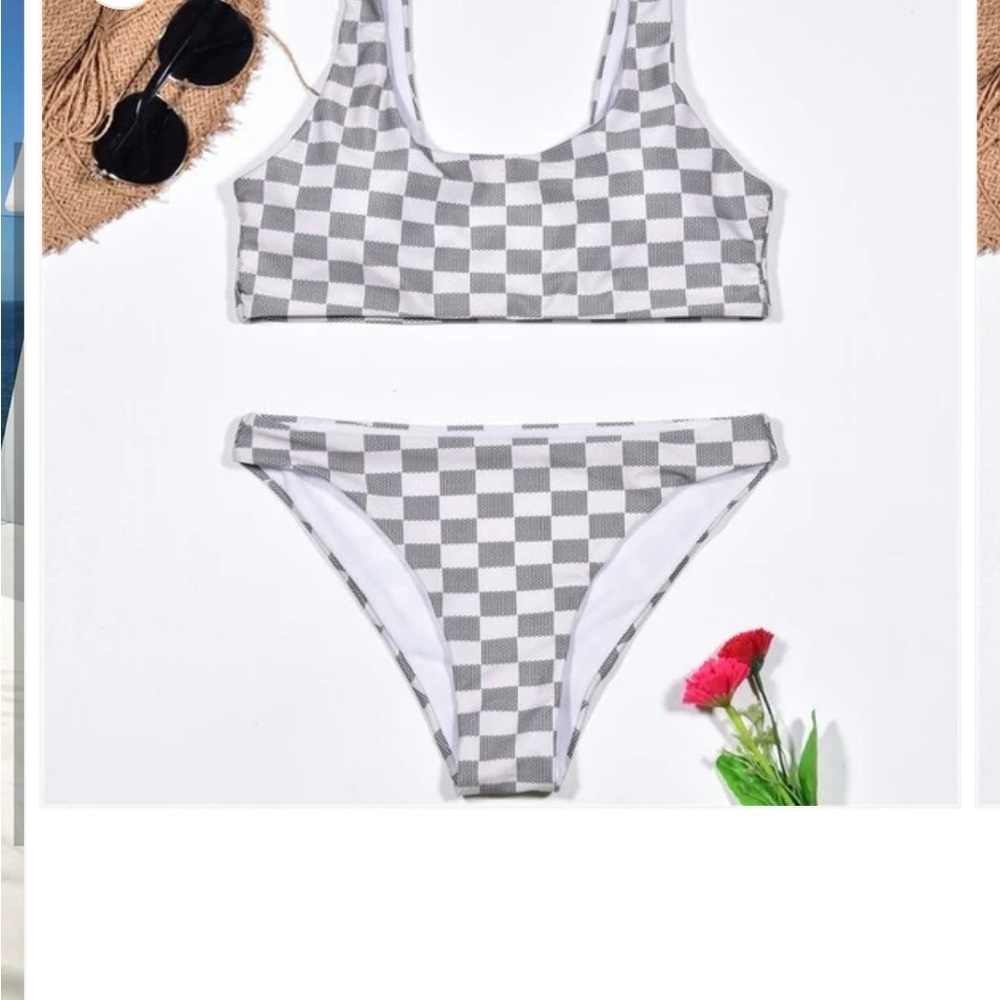 Checkered Bikini Set - Picture 4 of 9